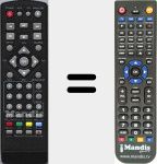 Replacement remote control for D81000807