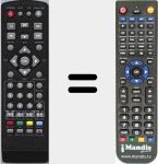 Replacement remote control for D81001307