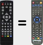 Replacement remote control for D84000907