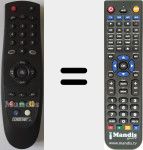 Replacement remote control for DSB2200