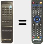 Replacement remote control for REMCON191