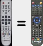 Replacement remote control for FSR-100E