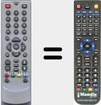 Replacement remote control for RCS75100