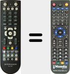 Replacement remote control for RCU500
