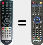 Replacement remote control for RDS-583WHD