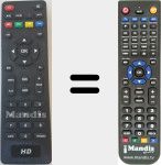 Replacement remote control for G-RCU-023