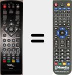 Replacement remote control for TV20