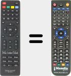 Replacement remote control for Gold001