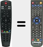 Replacement remote control for HD-270CN