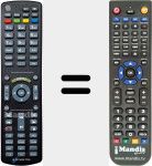 Replacement remote control for HD90 Titan