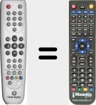Replacement remote control for CDC-7000