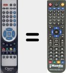 Replacement remote control for IRC T-04