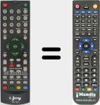 Replacement remote control for TDT Curt