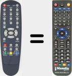 Replacement remote control for IRD420T