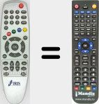 Replacement remote control for Iris001