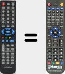 Replacement remote control for DV141