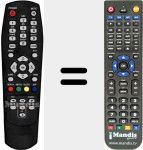 Replacement remote control for LRCS02E