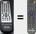 Replacement remote control for LW109A