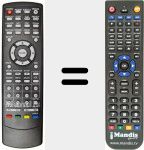 Replacement remote control for REMCON397