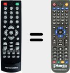 Replacement remote control for MED002