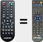 Replacement remote control for DV01