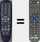 Replacement remote control for RC U101