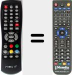 Replacement remote control for NVR2593DUGHD