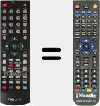 Replacement remote control for Nevir003