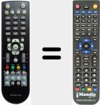 Replacement remote control for RCU-500