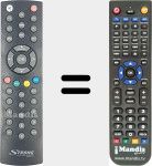 Replacement remote control for REMCON1412