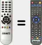 Replacement remote control for REMCON1530