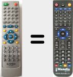 Replacement remote control for REMCON634