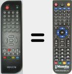 Replacement remote control for RIV002