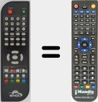 Replacement remote control for Shoi001