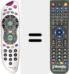 Replacement remote control for REMCON040