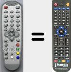 Replacement remote control for DX1511 (ver. 2)