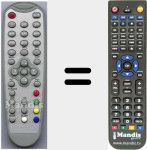 Replacement remote control for DXS23