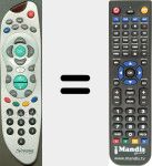 Replacement remote control for SRT5120