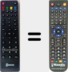 Replacement remote control for TS2001