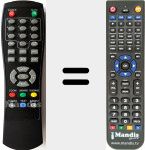 Replacement remote control for TDT Cool
