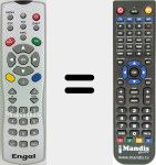 Replacement remote control for DTT7000 (TDT7000)