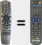 Replacement remote control for Titan003