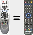 Replacement remote control for REMCON111