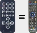 Replacement remote control for TW12CD