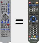 Replacement remote control for RC 2530 (30044500)