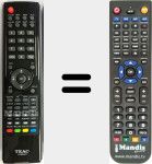 Replacement remote control for 0118020315