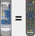 Replacement remote control for LTDV2660