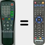 Replacement remote control for 1000