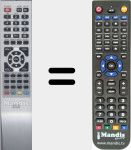 Replacement remote control for LCD-TC RC-E22