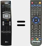 Replacement remote control for 6710T00019A